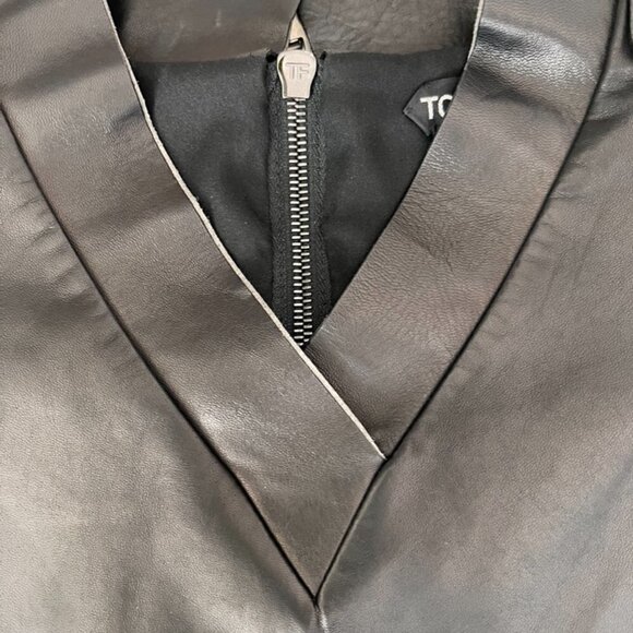 Tom Ford black lamb leather dress size 42 - Picture 7 of 10